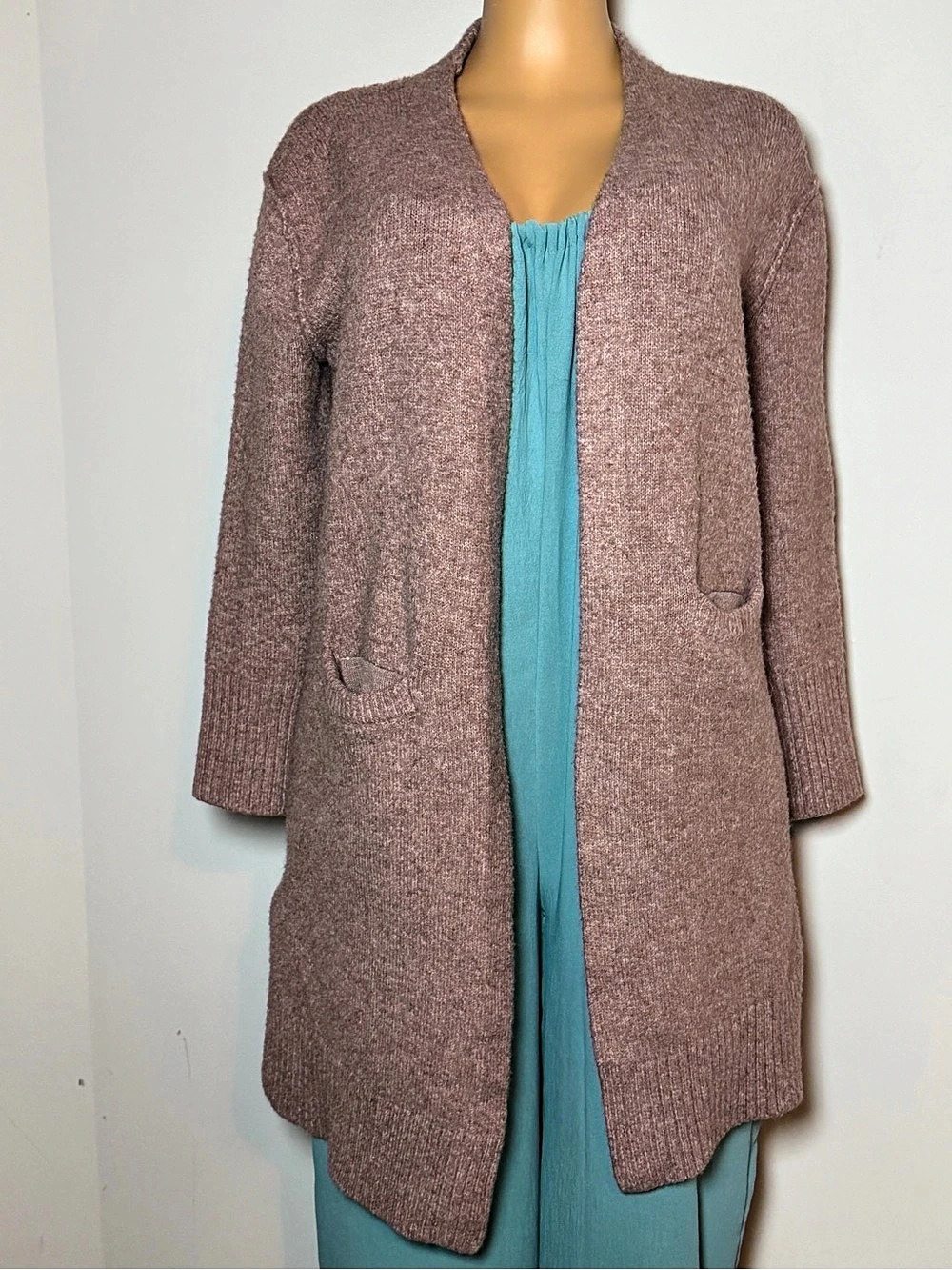Calvin Klein Jeans Knit Open Front Cardigan in Pink Like New